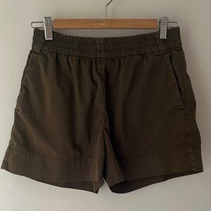 Everlane olive green shorts size 6